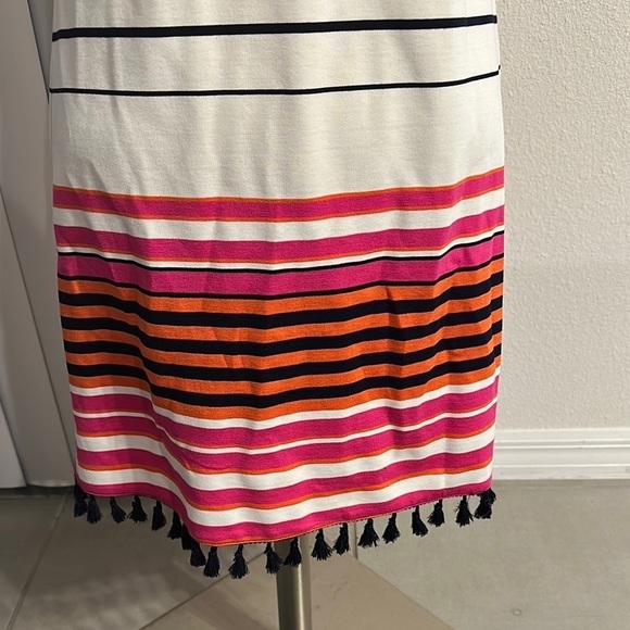 JADE MELODY TAM STRIPED HALTER DRESS GUC SZ XS CAREER CRUISE EVERYDAY - Picture 4 of 9
